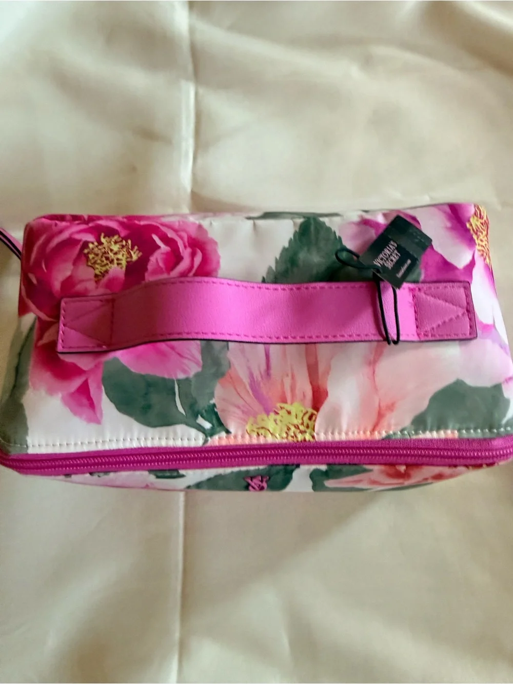 Victoria's Secret Pink Floral Cosmetic Train Case